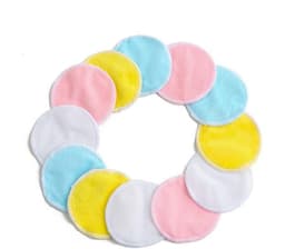 Herbruikbare Make-up Verwijder Pads - 12 Stuks, Zachte Katoenen Doekjes met Waszak, Geschikt voor Gezicht, Ogen en Lippen, Ideaal voor Dames en Heren — thumbnail 3
