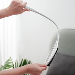 Dekbed Cleaner - Stofpad Veger - Textiel Reinigen - Lichtgewicht Handzaam - 555 cm Lengte - Wit — thumbnail 4