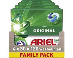 Ariel 4in1 Wasmiddel Pods Original - 4 x 30 Wasbeurten