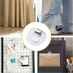 12 stuks - Verstelbare zoomclips voor broeken - transparante decoratieve kledingclips - voor het direct inkorten van jeans, pantalons, overhemden en andere kledingstukken - transparant - 2.7×2.8cm — thumbnail 4