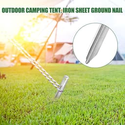 Dailygoods- Grondankers 30 cm - 10 Stuks - Stevige Zandharingen - Robuuste Haringen - V-profiel - Antislip Haak - Roestvrij Staal - Tentharingen — thumbnail 3