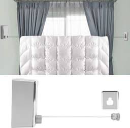 Dailygoods- Waslijn Uittrekbaar 4,2 Meter - Wanddroogrek - Roestvrij Staal - Modern Design - Max. Belasting 20 kg - Geschikt voor Binnen/Buiten - Wasrek — thumbnail 4