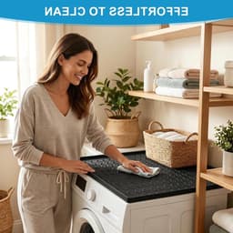 Waterdichte antislip wasmachineonderlegger 60 x 50 cm, afwasbare bescherming voor wasmachine en droger, duurzame siliconen mat — thumbnail 3