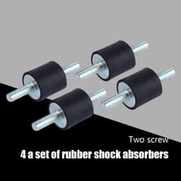 4 Stuks Rubber Trillingsdempers M6 Isolatie Montage Beugels met Schroeven — thumbnail 4