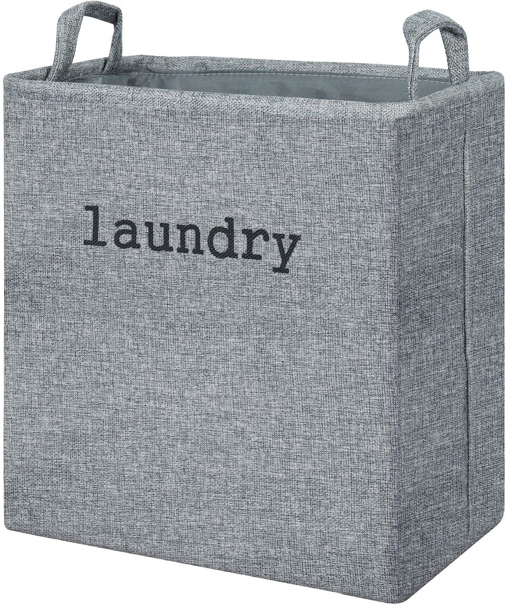 Dailygoody - Vouwbare Wasmand - 35L Capaciteit - Waterafstotend - Grijs - Ideaal voor Elke Kamer - Compact en Handig — afbeelding 1