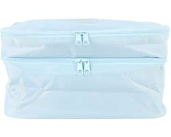 Dailygoods- Waszak Waterdicht - Dubbellaags Ontwerp - Multifunctionele Natte Droogzak - Grote Vakken - 25 x 15 x 16 cm - Voor Schoon/Vuil Kleding