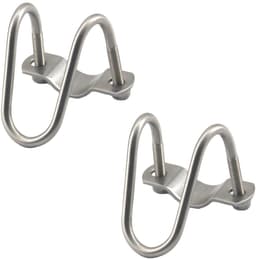 Dailygoods- Pijpclip U-vormig - Roestvrij Staal - 2 Stuks - Eenvoudig te Installeren - Geschikt voor Binnen/Buiten - Corrosiewerend - Pijpbeugel — thumbnail 1