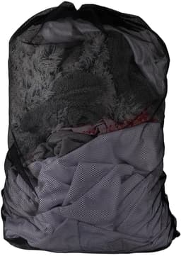 Dailygoods- Waszak 60x90 cm - Waszak met Trekkoord - Opvouwbaar - Polyester - Machinewasbaar - Ideaal voor Thuis/Hotel - Wasmand — thumbnail 1