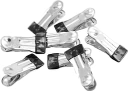 Roestvrijstalen Haringen - Metalen Wasknijpers - Kleding Drogen - Antislip PVC Mond - 80 Stuks - Zilver — thumbnail 3
