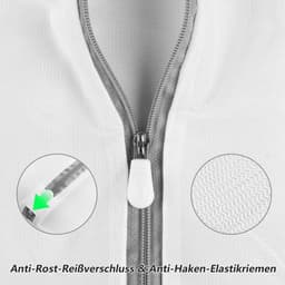 Dailygoods- Waszak Groot - Waszakjes met Rits - Wasnet voor Wasmachine - Waszakken voor Wasgoed - Waszakje voor Kleding - Duurzaam Polyester 40x50/50x60 cm — thumbnail 4