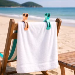 Travelhawk handdoekklemmetjes - 12 Stuks - Wasknijpers - Knijpers - Vakantie - Wit, Groen, Bruin — thumbnail 4