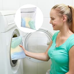 Set van 5 Wasnetten, Herbruikbare Waszak voor Reizen, Ideaal voor Blouses, Bh's, Ondergoed en Sokken, Transparante Organiser voor Kleding en Accessoires — thumbnail 3