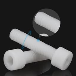 Elzusha - Nylon schroeven - Inbusmachines - Slijtvast en corrosiebestendig - Wit kunststof - M12x30mm - 8 stuks - Geschikt voor diverse toepassingen — thumbnail 4