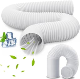 Afvoerslang - Airco slang - Airco Ventilatie - Sterk PP Materiaal - 3 meter 130mm - Zwart — thumbnail 1