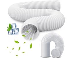 Afvoerslang - Airco slang - Airco Ventilatie - Sterk PP Materiaal - 3 meter 130mm - Zwart