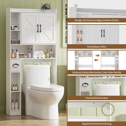 Wasmachine Ombouw - Opbouwmeubel Kast - Meubel Rek - Waskamer — thumbnail 2