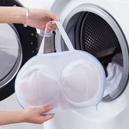 Waszak voor bh's – Vormvaste waszak van mesh met trekkoord, polyester filterzak voor delicate lingerie, kousen en kanten kleding, 33 x 20 cm — thumbnail 2