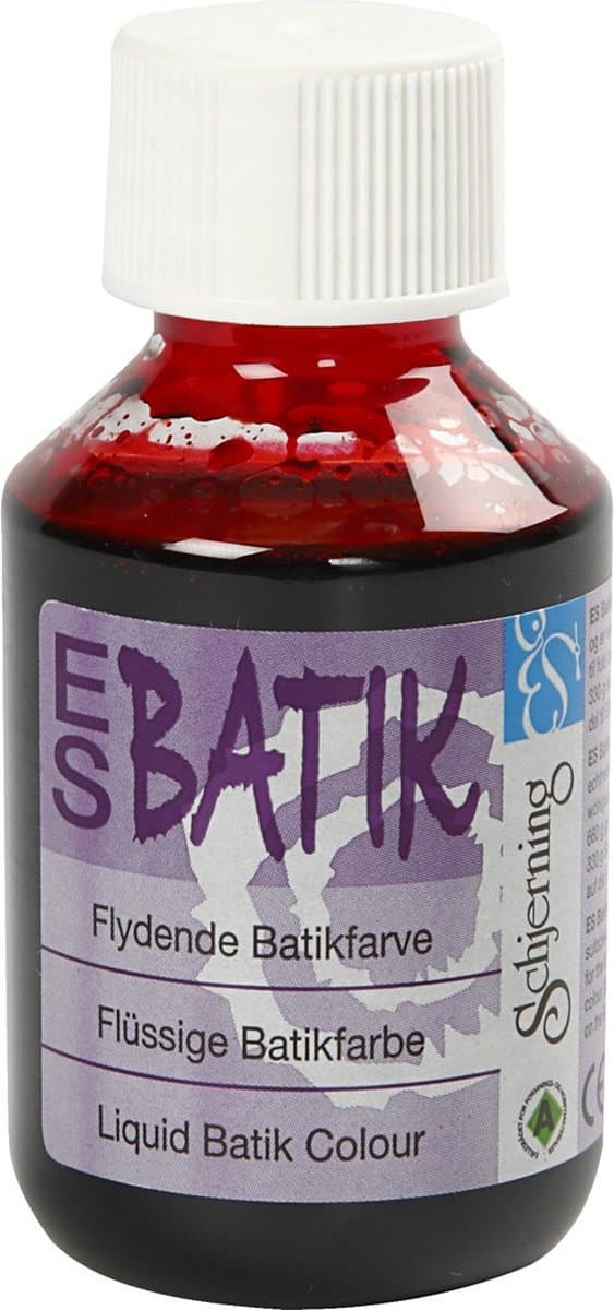 Schjerning Batikverf 100ml Rood — afbeelding 1