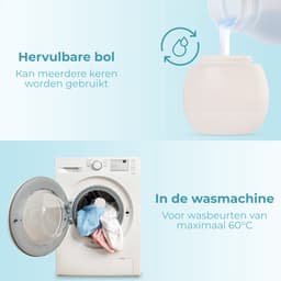 FAVE® Doseerbol - 5 Stuks - 230 ML - Wasbollen Wasmachine - Duurzame Wasballen - Wasbolletje Wasmiddel Vloeibaar — thumbnail 3