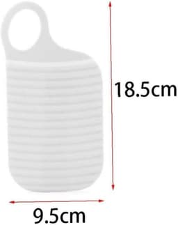 Mini Axles voor Handwassen - 2 Stuks Mini Axes - Draagbaar Reisgebruik - Antislip voor Muurwassen - Eenvoudig te Reinigen - Wit + Grijs — thumbnail 4