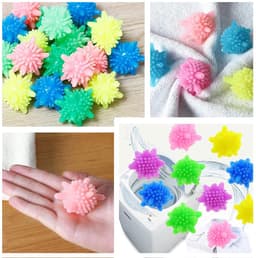 Mix en Match Wasballen - Herbruikbare Drogerballen - 5 Kleuren - 4,5 cm - Set van 20 — thumbnail 2