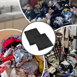 2pcs Grote Waszakken - Trekkoord Waszak - Reis Waszakken voor Vuile Kleding - Trekkoord Waszak voor Thuis/Op Reis/Vakantie/Camping/Camper/Dorm - Machine Wasbaar (70) — thumbnail 2