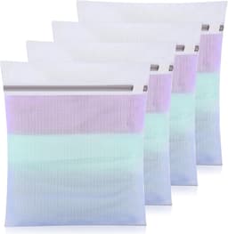 Wasnet voor wasmachine - Set van 4 stuks - Ideaal voor overhemden, ondergoed en babykleding - Handige waszakken met ritssluiting - Formaat 30 x 40 cm — thumbnail 1