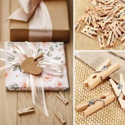 ByShane - Houten Mini Kledingknijpers 100 Stuks Decoratieve Houten Knijpers voor Foto's, Wasknijpers, DIY Projecten — thumbnail 4
