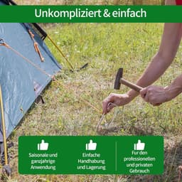 Allecto Premium - Grondankers | Tuinharingen | Verzinkt | Grondhaken | U-spatnagels | Hekklemmen | Grondnagels | Tuinvlies | Worteldoek | Camping | Tuinnetten | Haringen - 50 stuks. — thumbnail 2
