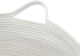 vidaXL - Wasmand - Ø - 55x36 - cm - katoen - bruin - en - wit — thumbnail 5