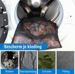 Set van 4 waszakken, vuilafstotend en kleurvast voor jassen, ideaal voor delicate kleding — thumbnail 2