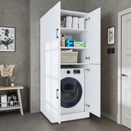 Roomart DORA-II Wasmachine Ombouwkast 70x186 cm - Wit — thumbnail 4