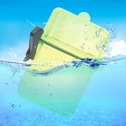 Boot Dry Bags, Waterdichte Telefoon Pouch, Plastic Transparante Onderwater Kajak Afdichting Doos met Touw Haak voor Surfen Kano Kajak (transparant geel) — thumbnail 4