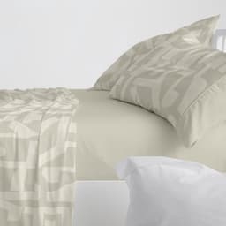 Blanco Beddengoedset, bed 180 cm (+ beschikbare maten), design 141, moskleur (180 x 190/200 cm) — thumbnail 1