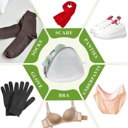 Set van 4 Wasnetten voor de Wasmachine - Herbruikbaar en Ideaal voor BH's, Ondergoed en Kleding - Stevig en Duurzaam Wasaccessoire — thumbnail 5