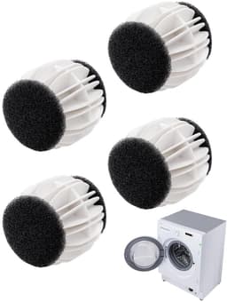 Dierenhaarvanger 4 Stuks - Wasbollen voor Wasmachine - Draagbaar - Herbruikbaar - Hoogwaardig Materiaal - Duurzaam - Wasballen — thumbnail 1