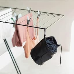 Was-knijperzak voor 150-200 knijpers – Organizer voor binnen en buiten, zwart — thumbnail 3