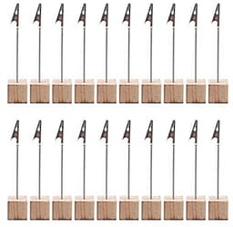 20 Stuks Houten Foto Clip Houders voor Thuis en Kantoor — thumbnail 1