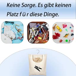 Praktische Wasknijperzak met Opbergmand voor Kledinghangers en Sokken — thumbnail 3