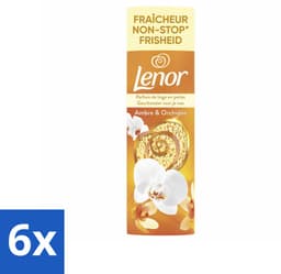 Lenor - Geurbooster - Amber & Orchidee - Non-Stop Frisheid - 19 Wasbeurten - Voordeelverpakking - 6 stuks — thumbnail 1