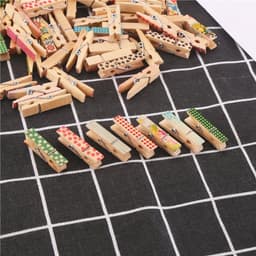 Kleurrijke Geschilderde Houten Wasknijpers - 100 Stuks voor Fotoclips en Creatief Gebruik — thumbnail 4