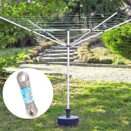 Drooglijn met stalen kern - UV-bestendig, 120 kg - voor binnen en buiten, camping en reizen — thumbnail 2