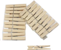 Houten Wasknijpers Set van 20 - Multifunctionele Clips voor Kleding, Ambachten en Tuin — thumbnail 4
