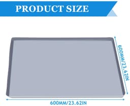 Unyqoos® Grijze siliconen vloerbeschermingsmat van 60x60 cm voor keuken en wasruimte — thumbnail 2