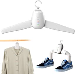 Elektrische droger Draagbare droger Opvouwbare schoendroger Kledingdroogrek Mini-kledingdroger Droger voor thuis en op reis Europese standaardstekker — thumbnail 1