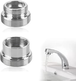 2-pack kraanadapters 16 mm naar 22 mm en 22 mm naar 16 mm | wastafel en keukenkraan adapter | luchtreiniger slang adapter - set van 2 — thumbnail 1