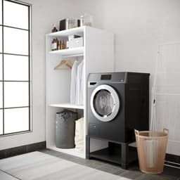Wasophoogte® Wasmachine verhoger - Wasmachine opbouwmeubel - Wasmachine sokkel - 31cm hoog - Zwart - Universeel — thumbnail 3