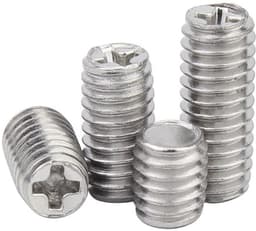 Allecto - Cup punt schroefdraadpennen - M2 x 10 mm - 100 stuks - Roestvrij staal — thumbnail 4