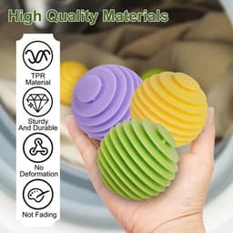 Herbruikbare rubber wasballen - MTTProducts - 6 stuk — thumbnail 4