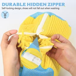 Dailygoods- Schoenwaszak 360° rondomreiniging - Waszakken voor wasgoed - Herbruikbare waszak - Zacht materiaal - Scheurvast en duurzaam — thumbnail 3